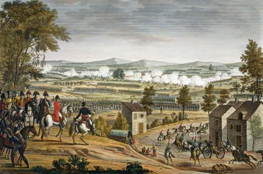 The Battle of Lutzen, 2 May 1813, Engraved by Edme Bovinet